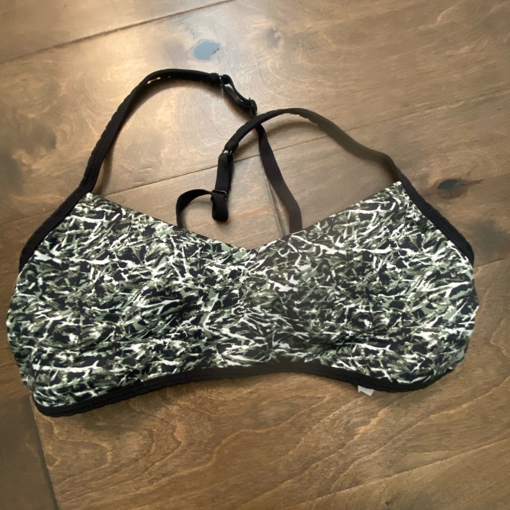 lululemon athletica Black and White Patterned Bralette